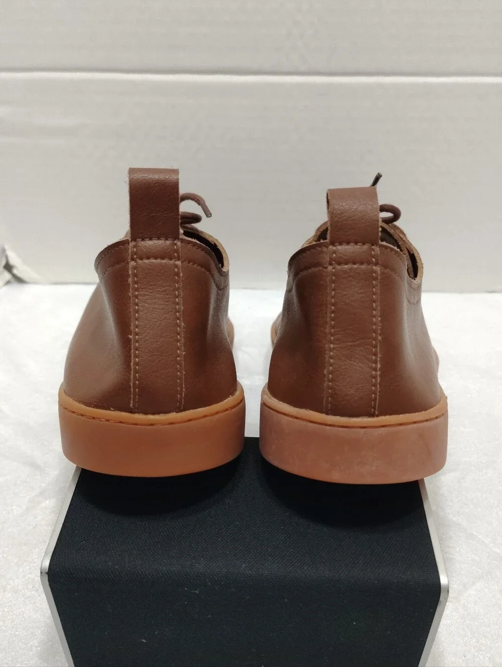 Ahimsa Andy Dark Olive, Men's # 13 US Vegan Leather, Slip Resistant, Waterproof